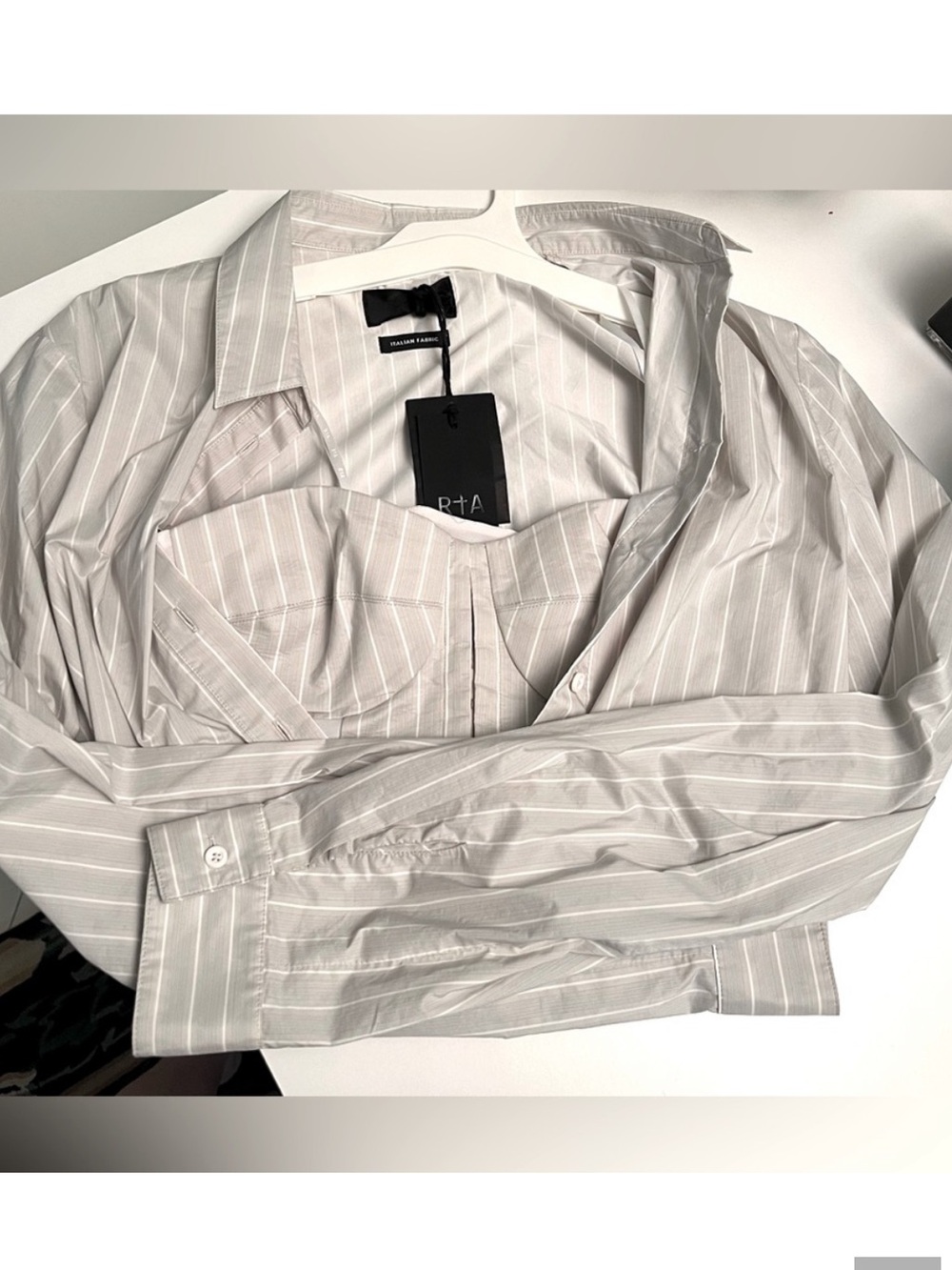 RtA Ludovica Crop Shirt with bustier- NWT - Medium